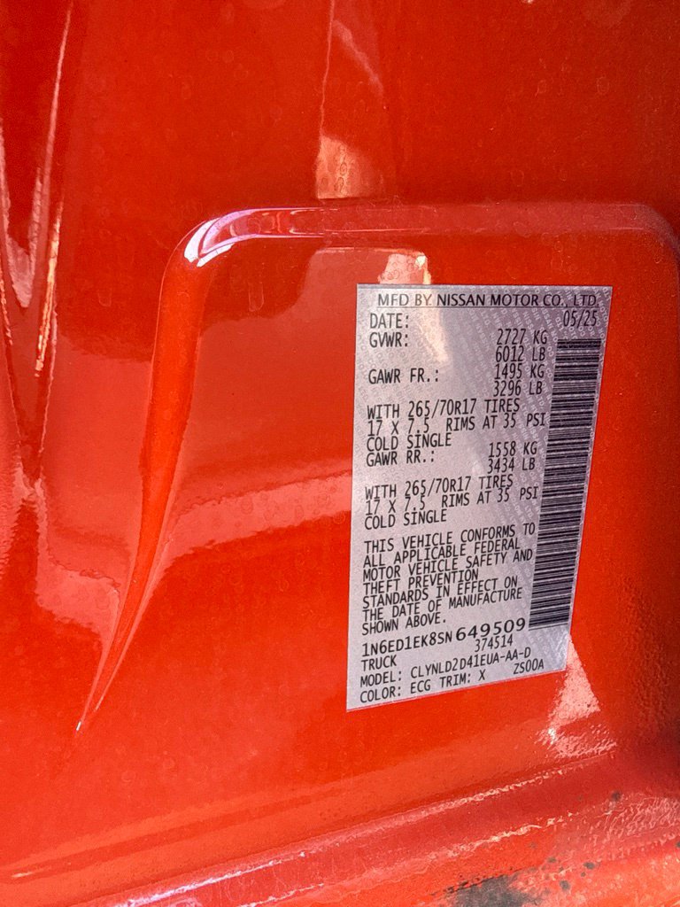 Used 2025 Nissan Frontier PRO-4X w/ Interior Protection Package AWD/4WD image 23