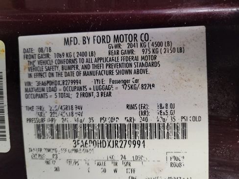 Used 2018 Ford Fusion SE w/ Equipment Group 201A FWD image 33