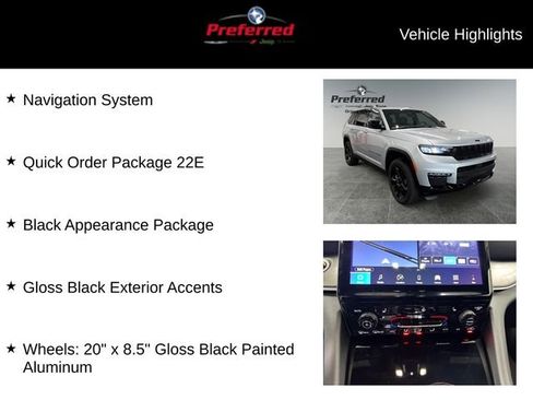 New 2025 Jeep Grand Cherokee L Limited w/ Black Appearance Package image 11