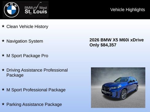 Used 2026 BMW X5 M60i AWD/4WD image 8
