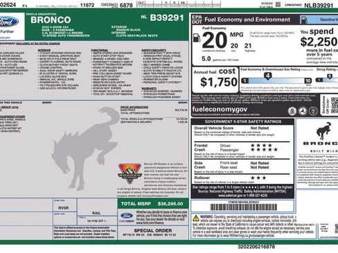 Certified 2022 Ford Bronco 4-Door AWD/4WD image 3