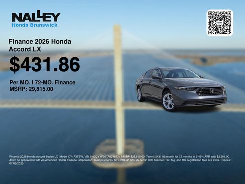 New 2026 Honda Accord LX image 7