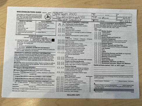 Used 2021 RAM 2500 Big Horn w/ Level B Equipment Group image 2