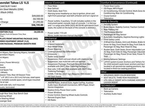 Used 2020 Chevrolet Tahoe LS image 7