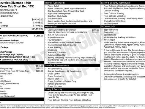 Certified 2024 Chevrolet Silverado 1500 Custom w/ Turbomax Blackout Package AWD/4WD image 37