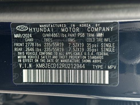 Certified 2024 Hyundai Tucson Limited AWD/4WD image 32