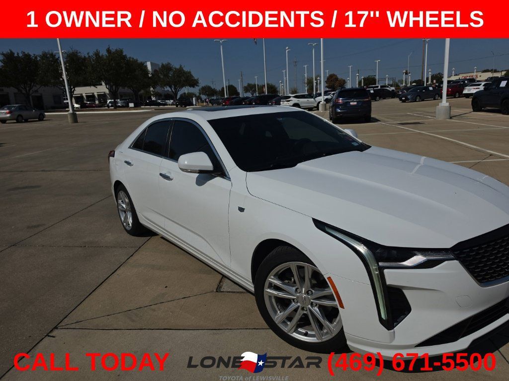 Used 2021 Cadillac CT4 Luxury w/ Sun And Sound Package RWD image 1