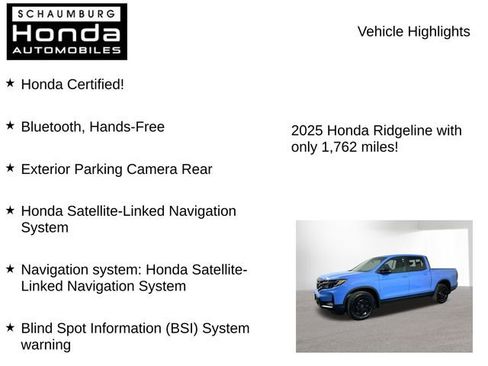 Certified 2025 Honda Ridgeline TrailSport+ image 7