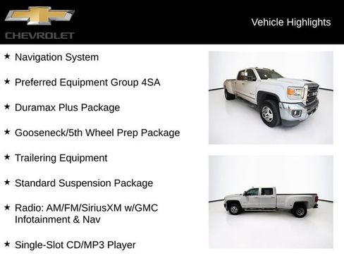 Used 2019 GMC Sierra 3500 SLT w/ Duramax Plus Package AWD/4WD image 5