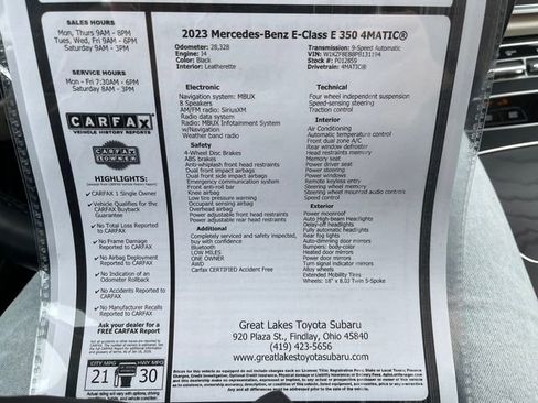 Used 2023 Mercedes-Benz E 350 4MATIC Sedan image 30