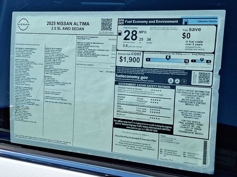 New 2025 Nissan Altima 2.5 SL image 8