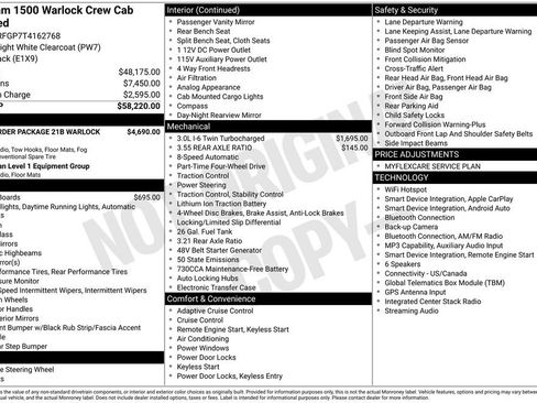 New 2026 RAM 1500 Warlock AWD/4WD image 5