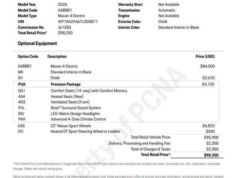 New 2026 Porsche Macan 4 Electric image 6