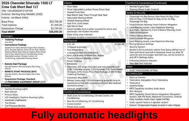 Used 2026 Chevrolet Silverado 1500 LT AWD/4WD image 63