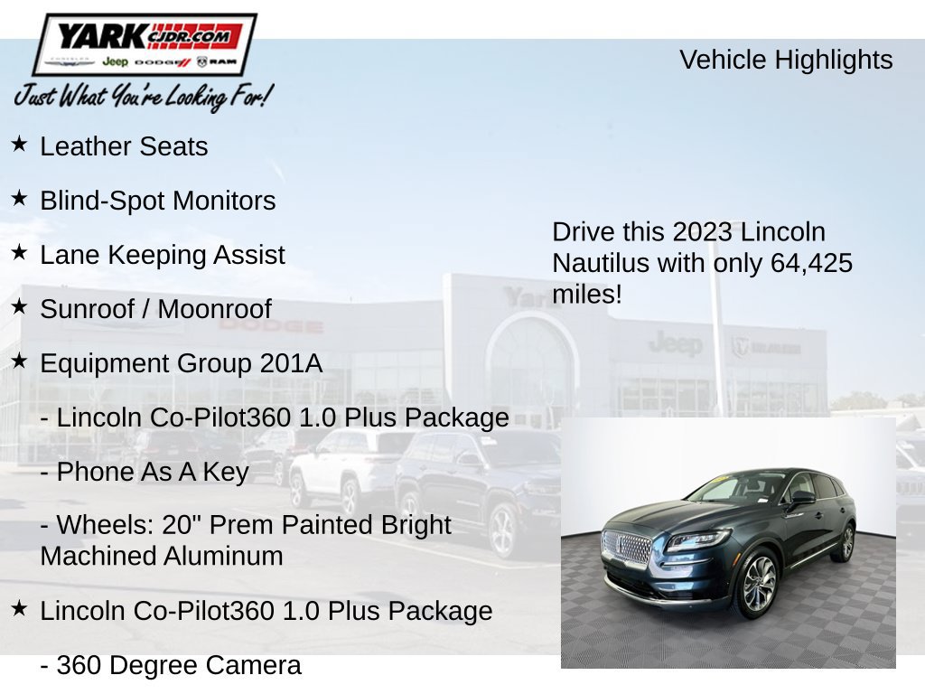 Used 2023 Lincoln Nautilus Reserve w/ Equipment Group 201A AWD/4WD image 7