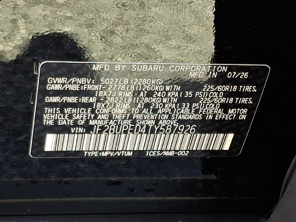 New 2026 Subaru Outback Touring AWD/4WD image 10