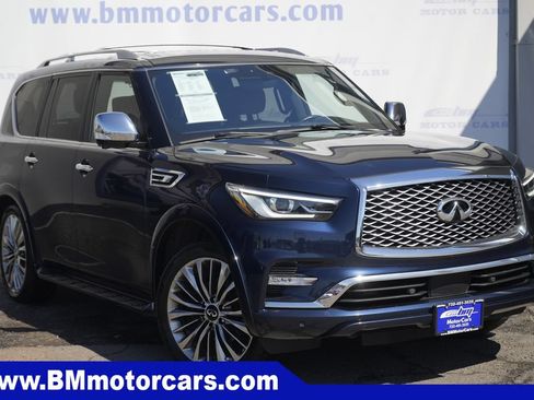 Used 2021 INFINITI QX80 Sensory w/ Cargo Package AWD/4WD image 1