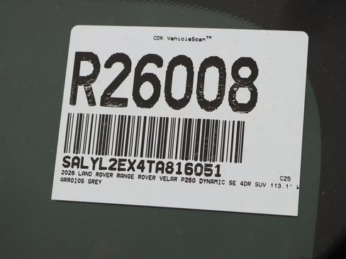 Used 2026 Land Rover Range Rover Velar Dynamic SE image 32