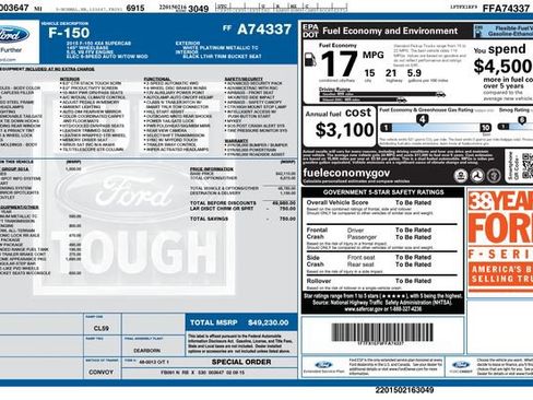 Used 2015 Ford F150 Lariat AWD/4WD image 35