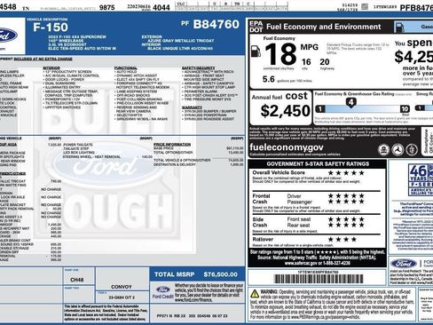 Used 2023 Ford F150 Tremor w/ Equipment Group 402A High AWD/4WD image 2