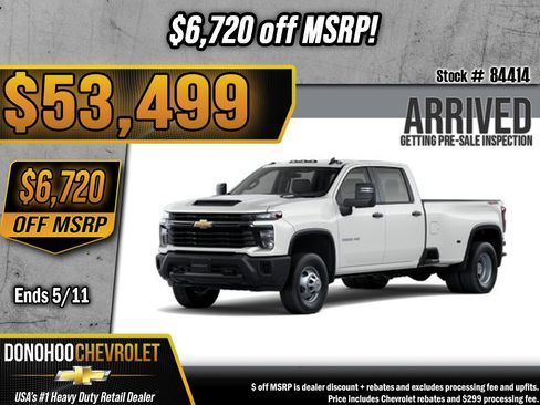 New 2026 Chevrolet Silverado 3500 W/T AWD/4WD image 1