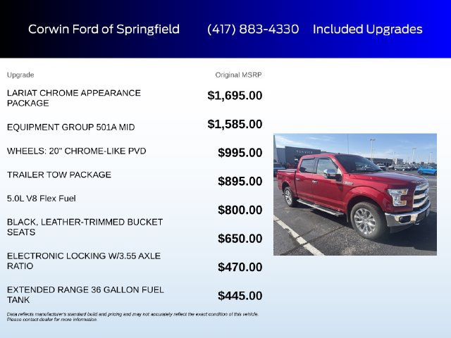 Certified 2017 Ford F150 Lariat AWD/4WD image 6