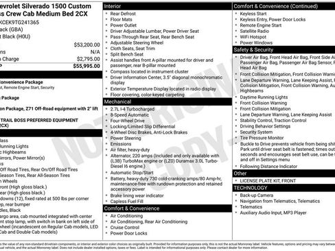 New 2026 Chevrolet Silverado 1500 Custom Trail Boss image 18