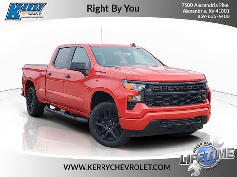 New 2026 Chevrolet Silverado 1500 Custom w/ Turbomax Blackout Package AWD/4WD image 1