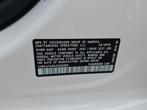 Used 2018 Volkswagen Passat 2.0T SEL Premium FWD image 36