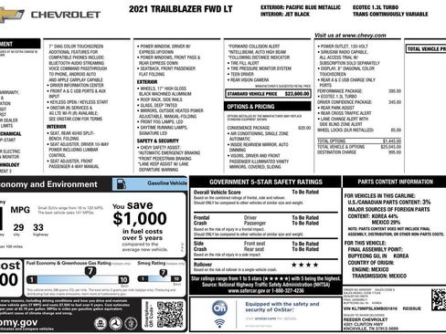 Used 2021 Chevrolet TrailBlazer LT w/ Convenience Package image 48