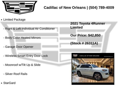 Used 2021 Toyota 4Runner Limited RWD image 7