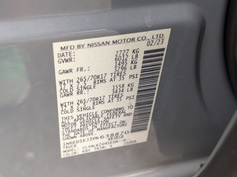Used 2023 Nissan Frontier Pro-X w/ Tow Package RWD image 30