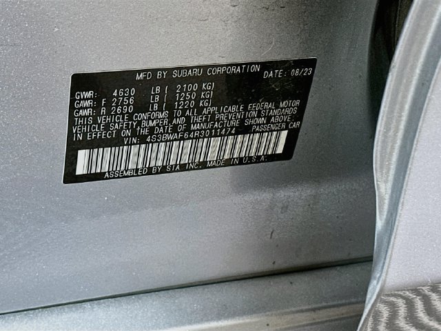 Certified 2024 Subaru Legacy Premium AWD/4WD image 34