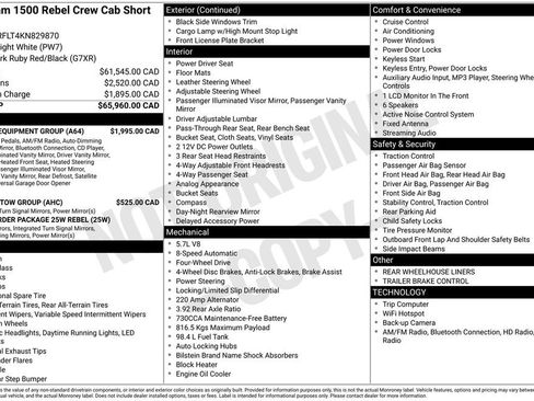 Used 2019 RAM 1500 Rebel w/ Level 1 Equipment Group image 34