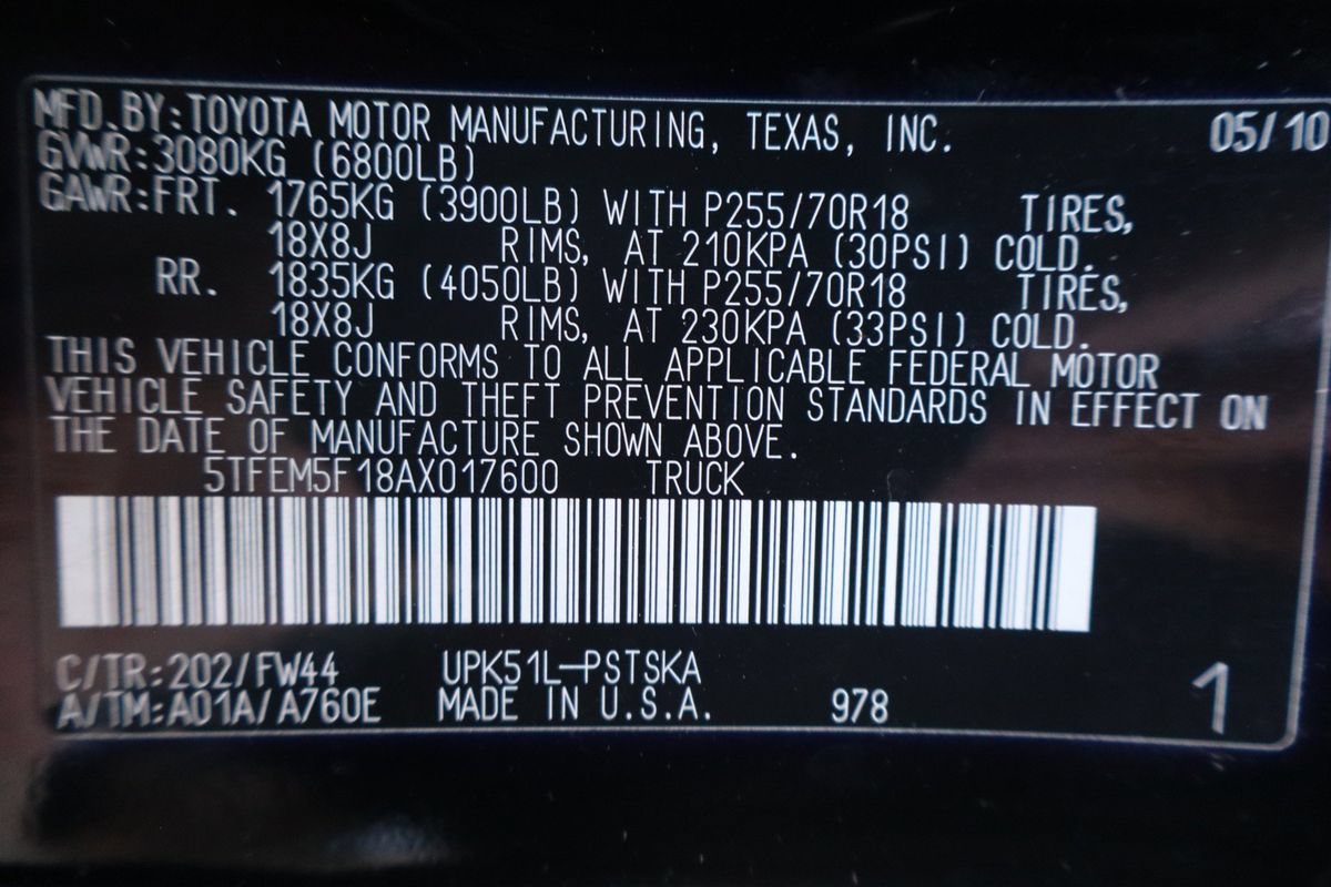 Used 2010 Toyota Tundra 2WD CrewMax w/ SR5 Pkg image 45