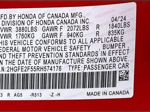 Used 2024 Honda Civic Sport image 30