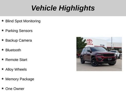 Used 2024 Jeep Grand Cherokee Limited w/ Black Appearance Package AWD/4WD image 5