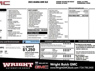 Used 2023 GMC Acadia SLE w/ Driver Convenience Package AWD/4WD video 1