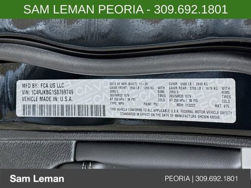 New 2025 Jeep Grand Cherokee L Limited w/ Black Appearance Package image 33