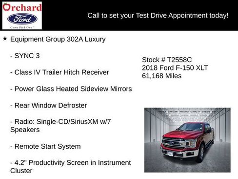 Certified 2018 Ford F150 XLT w/ Equipment Group 302A Luxury AWD/4WD image 7