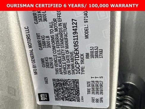 Certified 2025 Chevrolet Colorado Z71 w/ Technology Package image 25