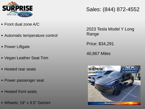 Used 2023 Tesla Model Y Long Range AWD/4WD image 12