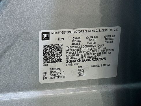 Used 2024 Chevrolet Equinox LT w/ LPO, Floor Liner Package FWD image 29