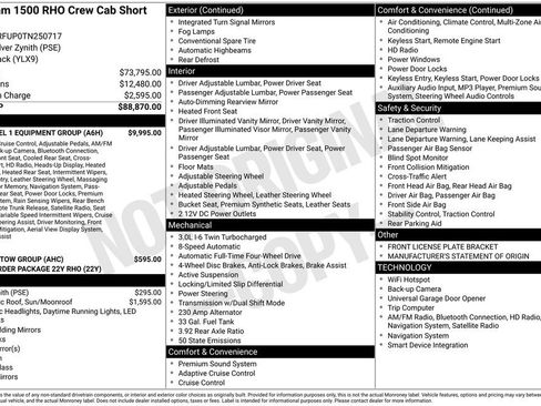 New 2026 RAM 1500 RHO w/ RHO Level 1 Equipment Group AWD/4WD image 22