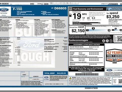 Used 2020 Ford F150 XL w/ Equipment Group 101A Mid image 31