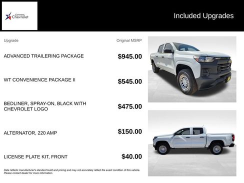 New 2025 Chevrolet Colorado W/T w/ Advanced Trailering Package image 60