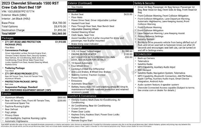 Used 2023 Chevrolet Silverado 1500 RST AWD/4WD image 16