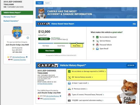 Used 2018 Jeep Cherokee Trailhawk w/ Cold Weather Group image 12