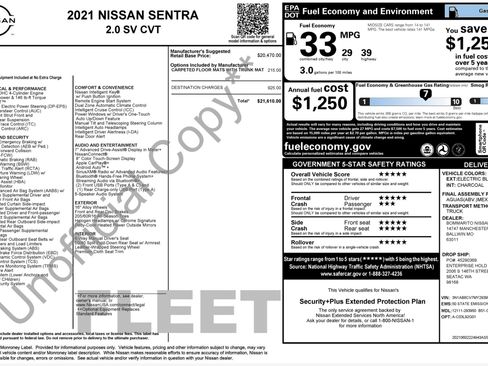 Used 2021 Nissan Sentra SV FWD image 4
