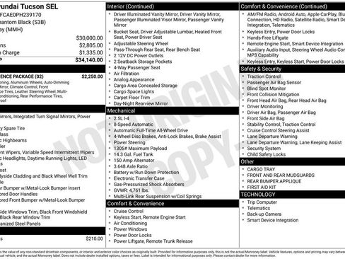 Used 2023 Hyundai Tucson SEL w/ Convenience Package AWD/4WD image 17